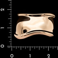 Tiffany & Co. Elsa Peretti 18K Rose Gold Estate Small Bone Cuff Bracelet