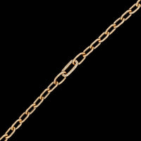 Zoe Chico 14K Yellow Gold Estate Diamond Oval Link Bracelet