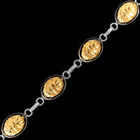 14K Two-tone Gold Estate Scarab Bracelet