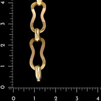 14K Yellow Gold Estate Fancy Open Link Bracelet