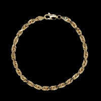 14K Yellow Gold Estate Rope Bracelet