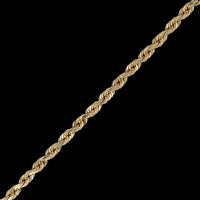 14K Yellow Gold Estate Rope Bracelet
