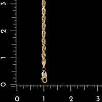 14K Yellow Gold Estate Rope Bracelet