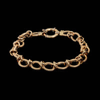 14K Yellow Gold Estate Fancy Link Bracelet