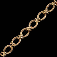 14K Yellow Gold Estate Fancy Link Bracelet