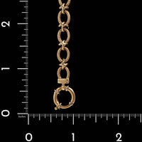 14K Yellow Gold Estate Fancy Link Bracelet