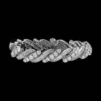 Vintage Platinum Estate Diamond Bracelet