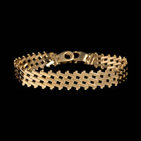 14K Yellow Gold Estate Fancy Link Bracelet