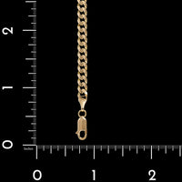 14K Yellow Gold Estate Curb Link Bracelet