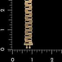 14K Yellow Gold Estate Fancy Link Bracelet