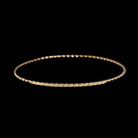 14K Yellow Gold Estate Twisted Bangle Bracelet