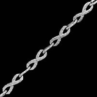 14K White Gold Estate Diamond Bracelet