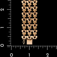 18K Yellow Gold Estate Fancy Link Bracelet