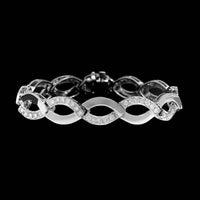 14K White Gold Estate Diamond Bracelet