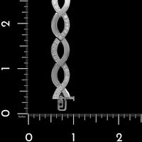 14K White Gold Estate Diamond Bracelet