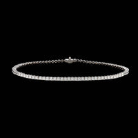 Memoire 18K White Gold Estate Diamond Tennis Bracelet