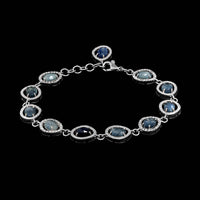 Roberto Coin 18K White Gold Estate Sapphire and Diamond Bracelet