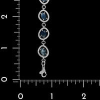 Roberto Coin 18K White Gold Estate Sapphire and Diamond Bracelet