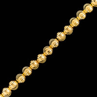 14K Yellow Gold Estate Ball Bracelet Hold until 6-14