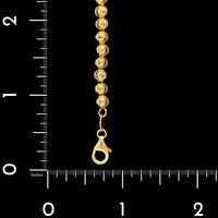 14K Yellow Gold Estate Ball Bracelet Hold until 6-14