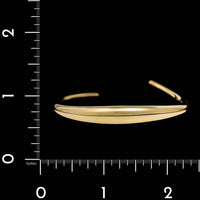 Michael Good 18K Yellow Gold Estate Round Cuff Bracelet