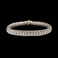 John Hardy Sterling Silver and 18K Yellow Gold Estate Classic Chain Bracelet