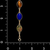 14K Yellow Gold Estate Scarab Bracelet