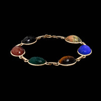 14K Yellow Gold Estate Scarab Bracelet