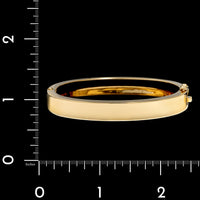 18K Yellow Gold Estate Hinged Bangle Bracelet