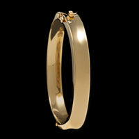 18K Yellow Gold Estate Hinged Bangle Bracelet