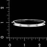Roberto Coin 18K White Gold Estate Love in Verona Diamond Bangle