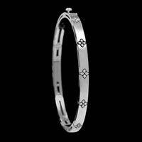 Roberto Coin 18K White Gold Estate Love in Verona Diamond Bangle