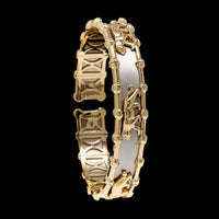 14K Two-tone Gold Estate Panther Bracelet