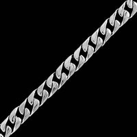 14K White Gold Estate Cuban Link Bracelet