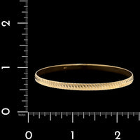 14K Yellow Gold Estate Ribbed Bracelet
