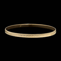 14K Yellow Gold Estate Ribbed Bracelet
