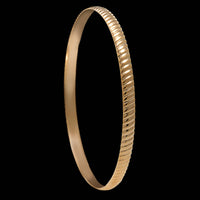 14K Yellow Gold Estate Ribbed Bracelet
