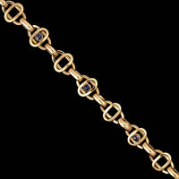 18K Yellow Gold Estate Amethyst Bracelet