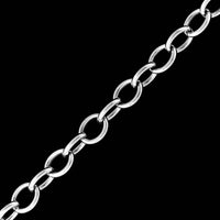 14K White Gold Estate Oval Link Bracelet