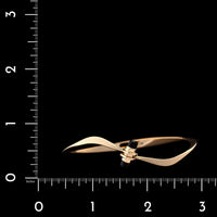 Ed Levin 14K Yellow Gold Estate Onyx Bangle