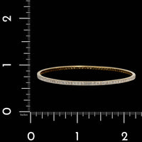 18K Two-tone Gold Estate Diamond Bangle