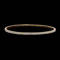 18K Two-tone Gold Estate Diamond Bangle