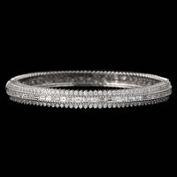 18K White Gold Estate Diamond Bangle