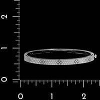 Roberto Coin 18K White Gold Estate Diamond Love in Verona Pave Bangle Bracelet