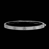 Roberto Coin 18K White Gold Estate Diamond Love in Verona Pave Bangle Bracelet