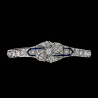 Art Deco Platinum Estate Diamond Bracelet