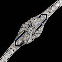 Art Deco Platinum Estate Diamond Bracelet
