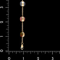 14K Yellow Gold Estate Double-Sided Scarab Bracelet