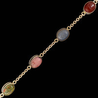 14K Yellow Gold Estate Double-Sided Scarab Bracelet