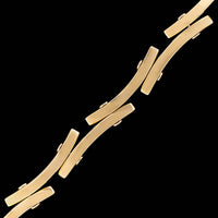 18K Yellow Gold Estate Curved Link Bracelet
